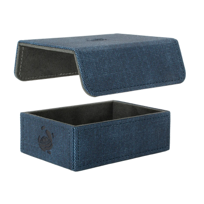 Caratex TokenCove Navy Nightblue dice and token box with detachable magnetic lid that can be fixed magnetically to the bottom