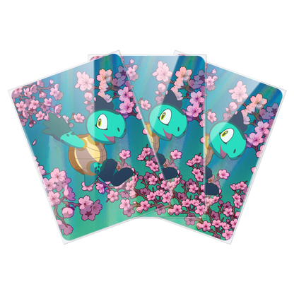 fan of toploading clear inner sleeves for double-sleeving standard size tcg trading cards