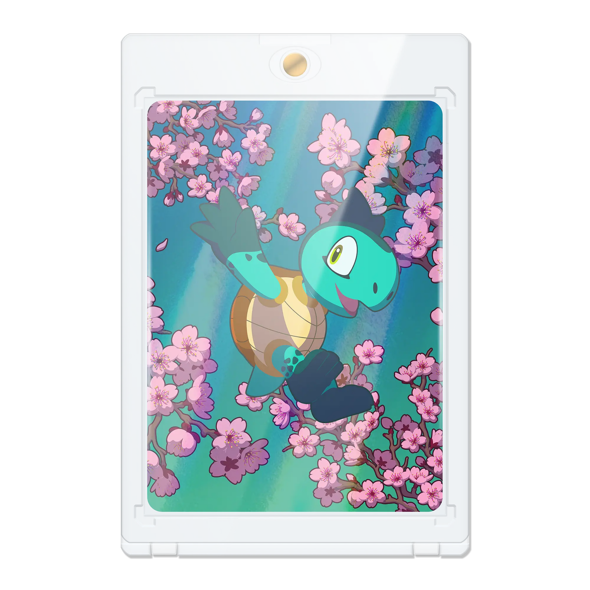 clear magnetic card holder with 35pt thickness for standard size tcg trading cards