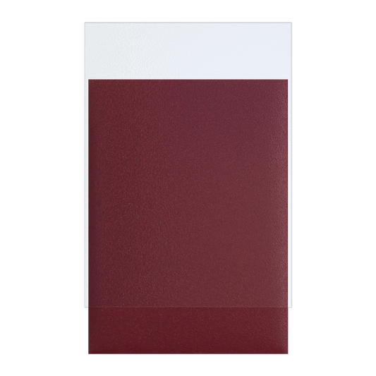 lifted back of clear and matte textured outer sleeves for standard size tcg trading cards showing the difference in clarity