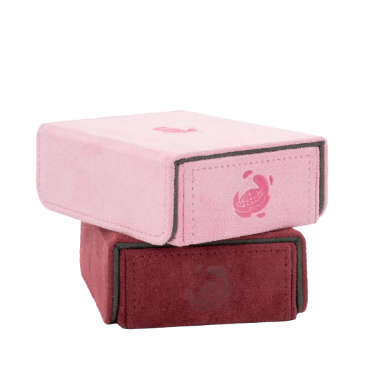 Resiplush TokenCove Pastel Pink or Wine Red alias Burgundy dice and token box for trading card game counters and sleeved cards