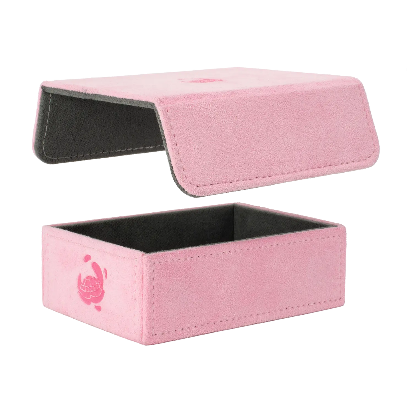 Resiplush TokenCove Pink dice and token box with detachable magnetic lid that can be fixed magnetically to the bottom