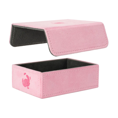 Resiplush TokenCove Pink dice and token box with detachable magnetic lid that can be fixed magnetically to the bottom