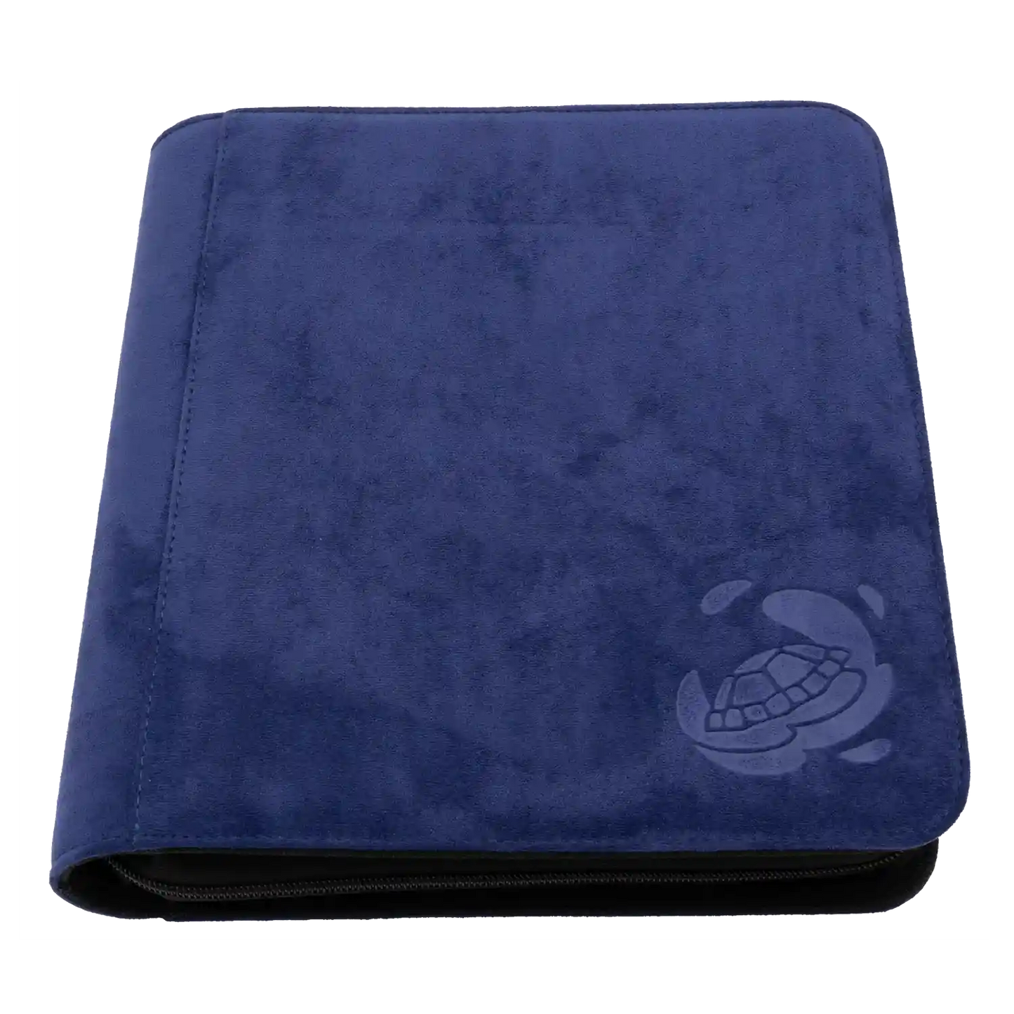 Resiplush 2x2 indigo purple toploader binder with zipper, holds up to 160 standard trading card in toploaders