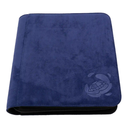 Resiplush 2x2 indigo purple toploader binder with zipper, holds up to 160 standard trading card in toploaders