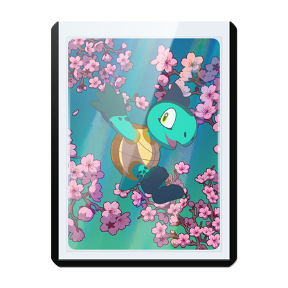 clear toploader with black colored border and 35pt thickness for standard and japanese size tcg trading cards